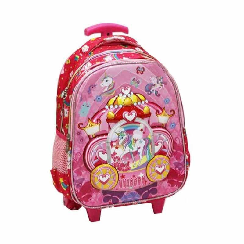 Promo Sun Tech Unicorn Kereta Kencana 6D Trolley Tas Sekolah Anak di