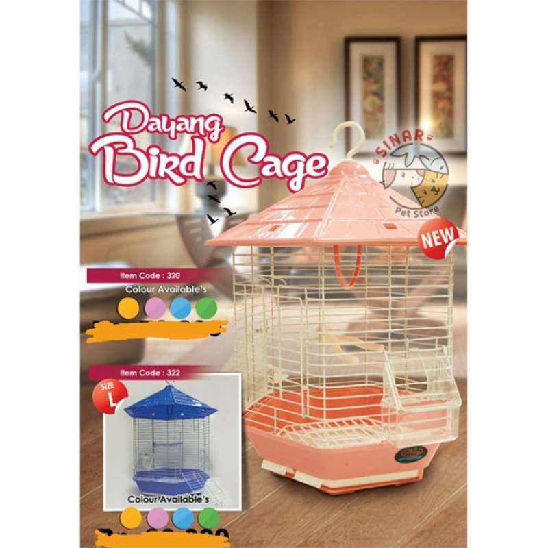 Promo Kandang Burung Bird Cage Dayang 35 X 30 X 43Cm Diskon 17 di