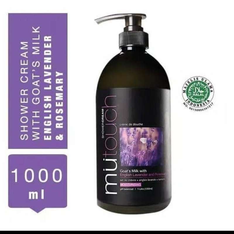 Jual MUTOUCH Goat's Milk Shower Cream Lavender & Rosemary 1000ml di ...