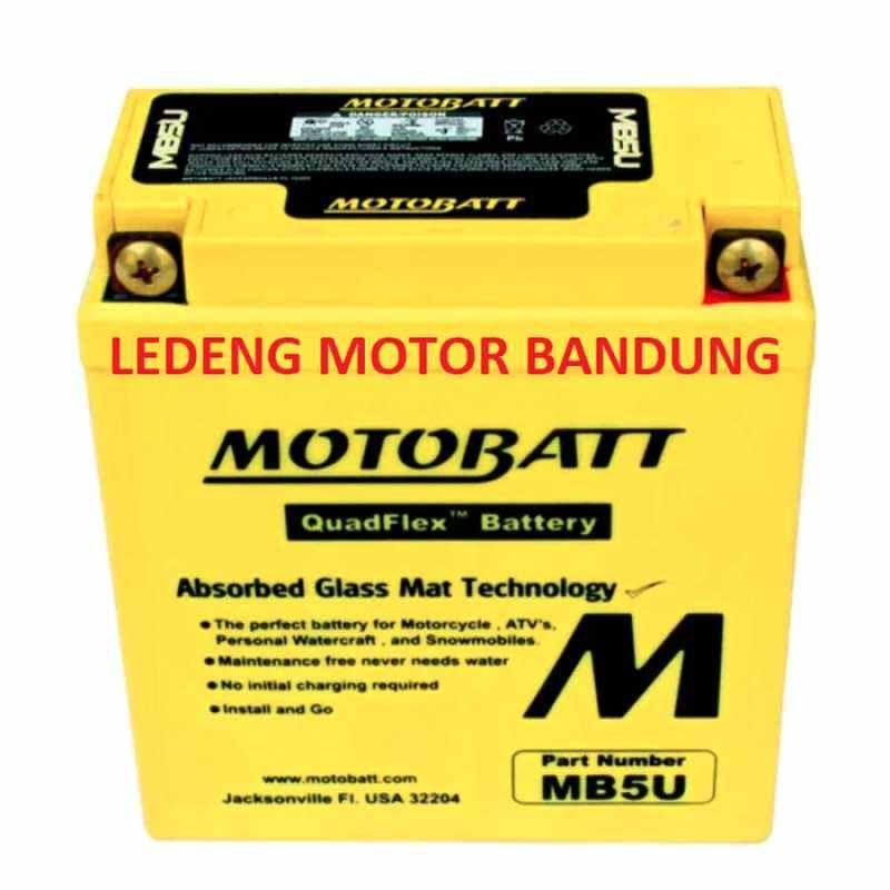 Jual Motobatt Accu Quadflex MB5U Aki Motor for Mio/ Jupiter Z/ Vega