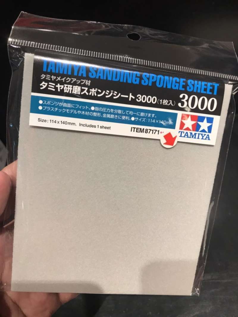Promo Tamiya Sanding Sponge Sheet 3000 Amplas Spons Grit 3000 Diskon