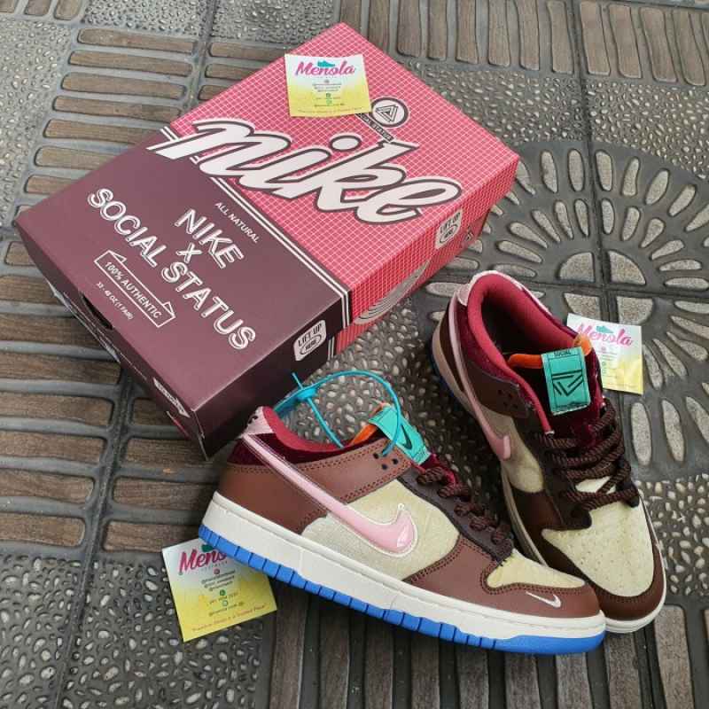 Jual Social Status X Nike SB Dunk Low 'Chocolate Milk' di Seller Gudang