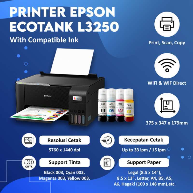 Promo Printer Epson L3150 L 3150 Print Scan Copy WiFI Tinta Epson 003