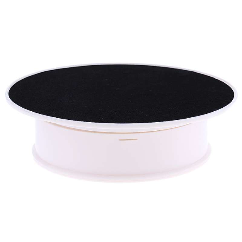 Electric Rotating Display Stand - 3 Speed Turntable For Product Showcase (Black)