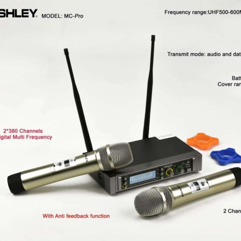 Promo Terbaik Mic Microphone Mik Wireless Werles Weles Ashley Mc Pro