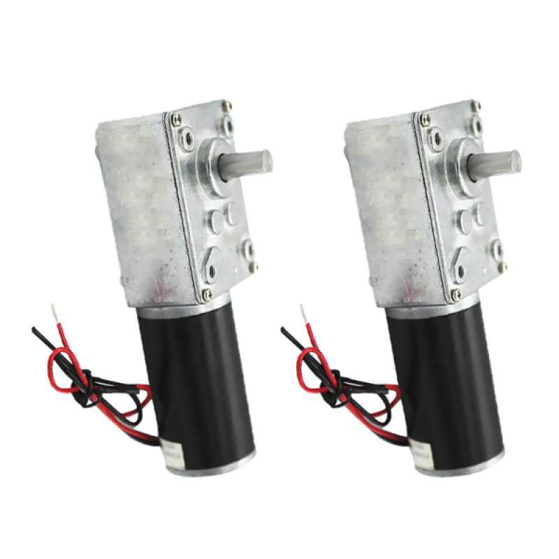 Promo 2x Gear Reducer Geared Motor DC Motor Speed Reduce Turbine 12V