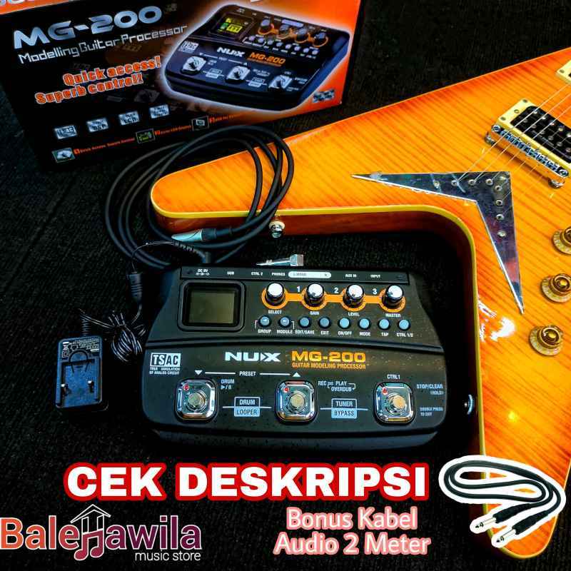 Promo Efek Gitar NUX MG200 MG 200 ORIGINAL NUX MG200 Guitar Modelling