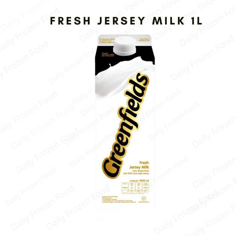 Jual Greenfields Fresh Jersey Milk 1 Liter di Seller Daily Frozen Food Pengasinan, Kota Bekasi