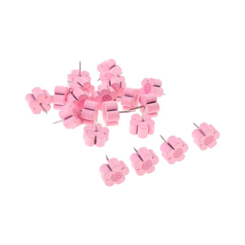 Jual 20 Cork Board Tacks Bulletin Board Push Pins Thumb Tacks Office Home School Pink di