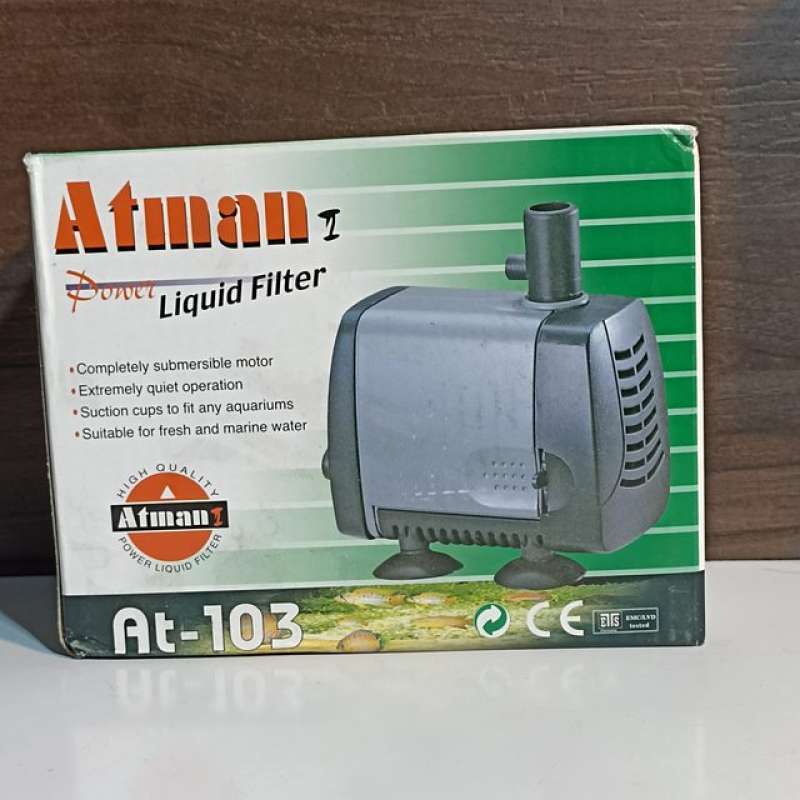 Jual Atman AT103 Power Liquid Filter Aquarium Submersible Pump 25 Watt