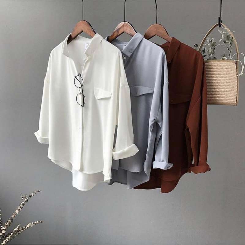Model Baju Hem Polos - Gambar Kemeja Cowok Polos Fortklass ...
