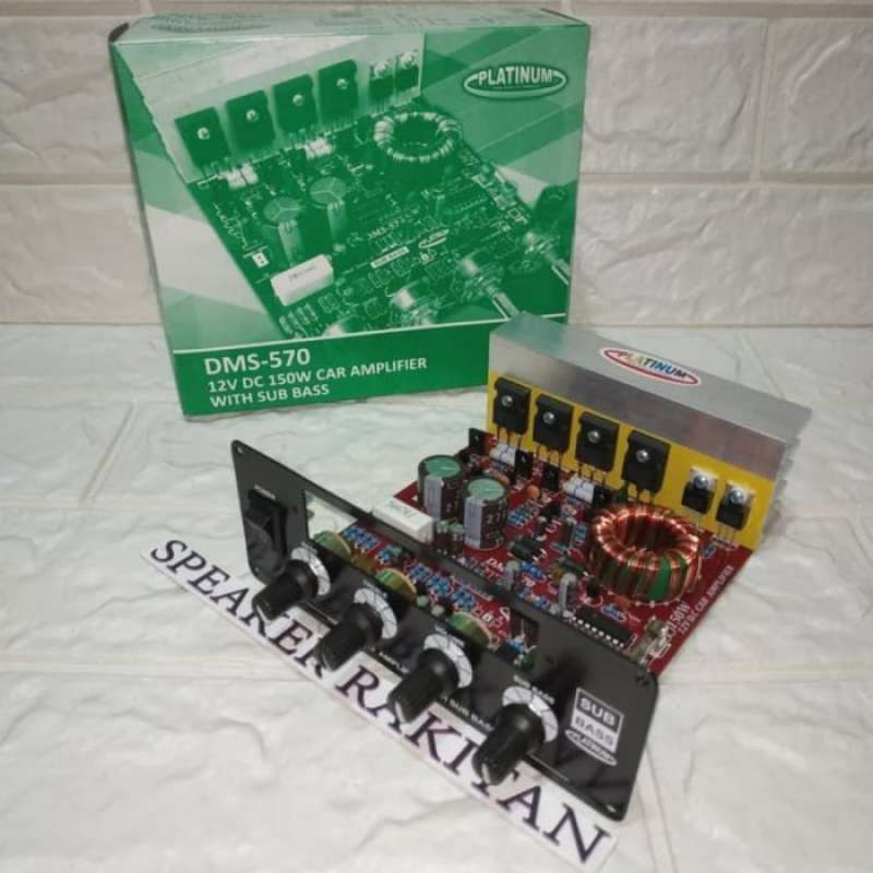 Promo Kit Power Amplifier Speaker Aktif Dc 12V 150 Watt Platinum Dms