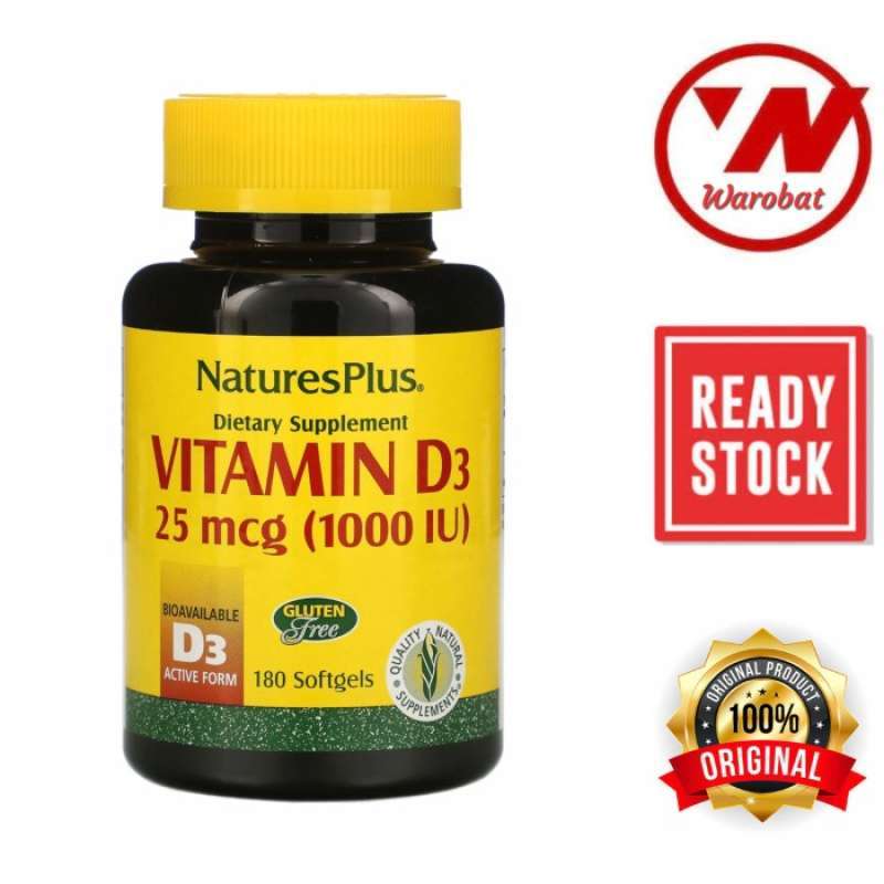 Promo Nature's Natures Plus Vitamin D3 1000iu Vit D3 1000 IU Diskon 33 di Seller Anes Medika