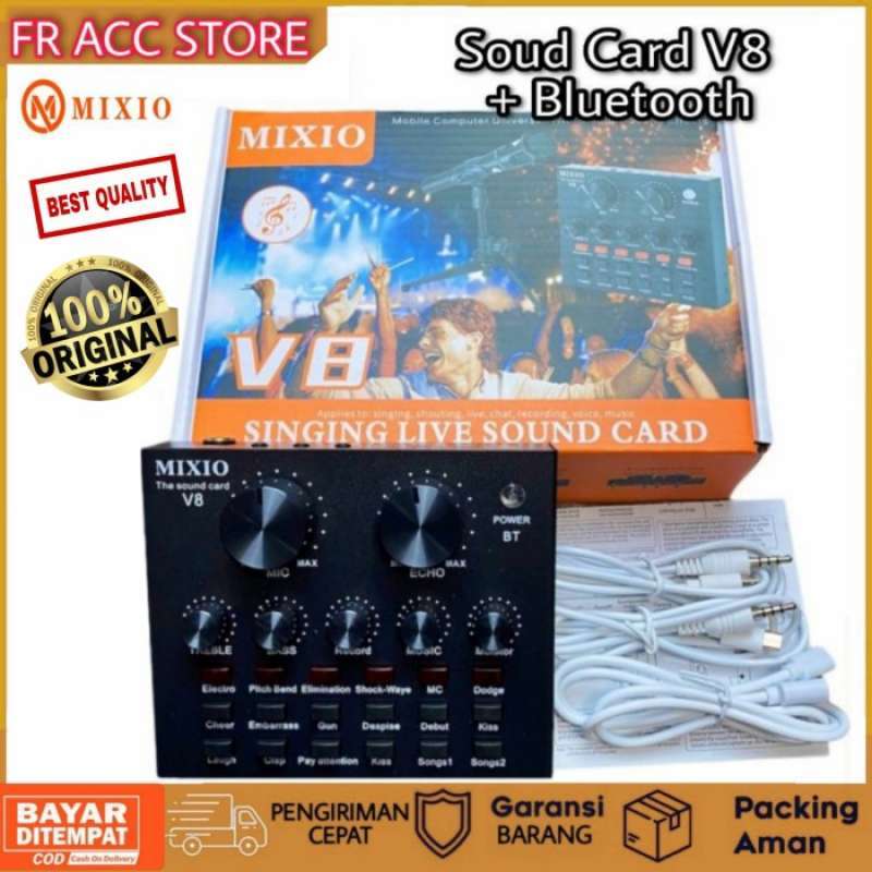 Promo Soundcard V8 Mixer V8 Sound Card V8 Mixer Audio Usb External