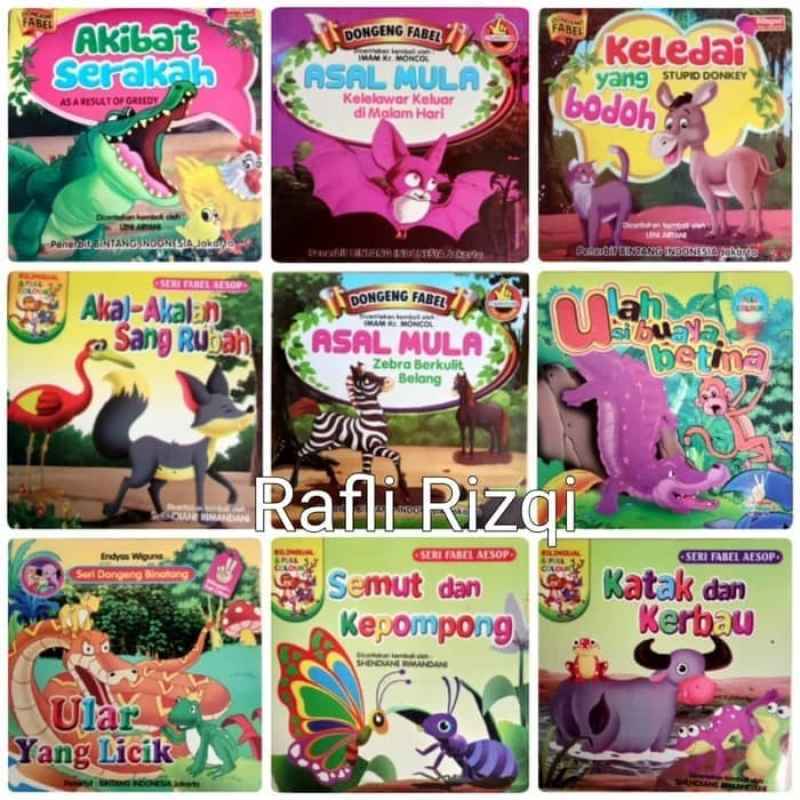 Jual Paket 60 Buku Cerita Dongeng Anak Bergambar Berwarna 2 Bahasa ...