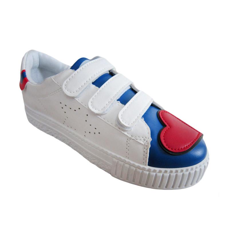 jual lounch ai 029 sepatu wanita white blue jual lounch ai 029 sepatu wanita white blue