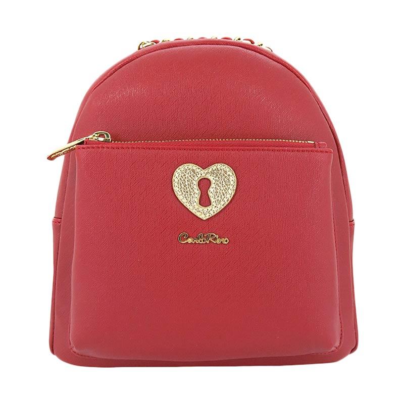 Jual Carlo Rino Backpack Tas Wanita - Red Online - Harga