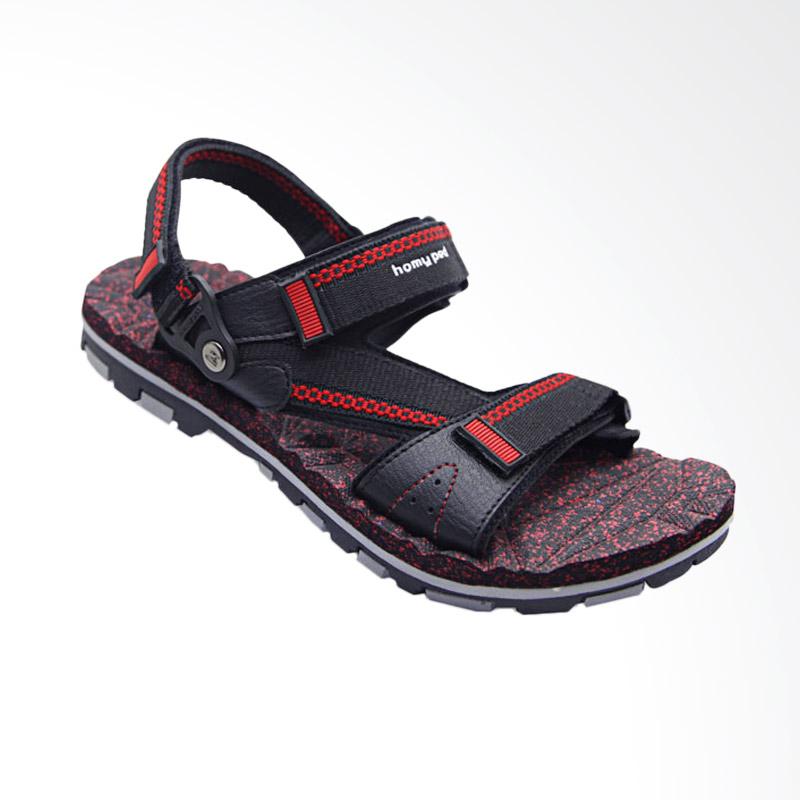 Jual Homyped  Merbabu Sandal  Pria Black Red 02 Online 