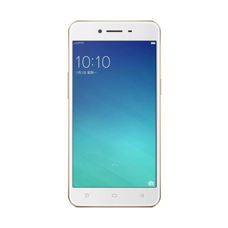 Jual oppo a37 smartphone gold 16gb 2gb free powerbank mmc 