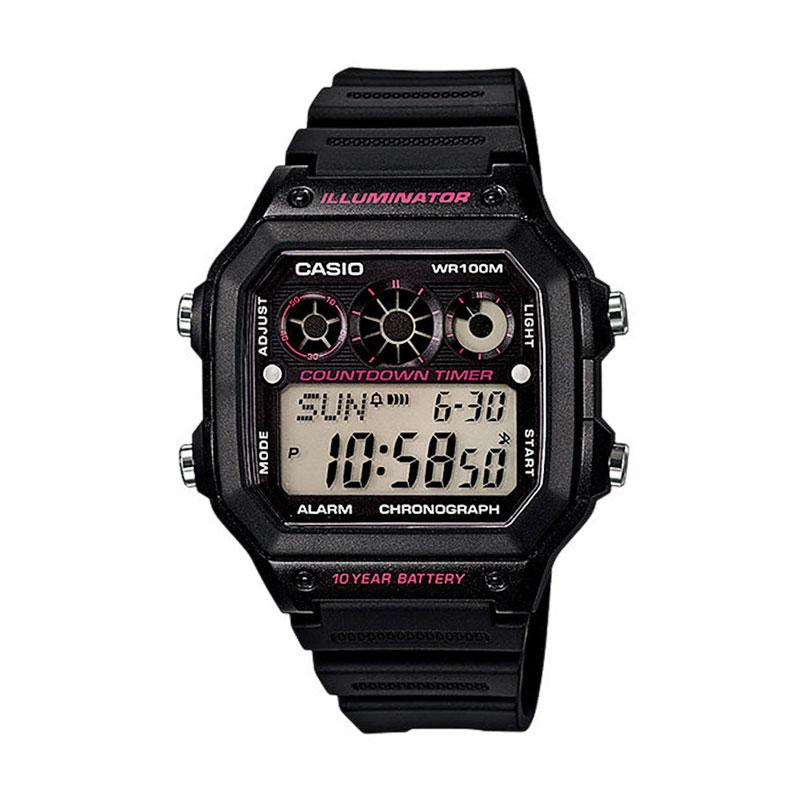 Harga CASIO AE1300WH2A Digital Watch Jam Tangan Pria Hitam
