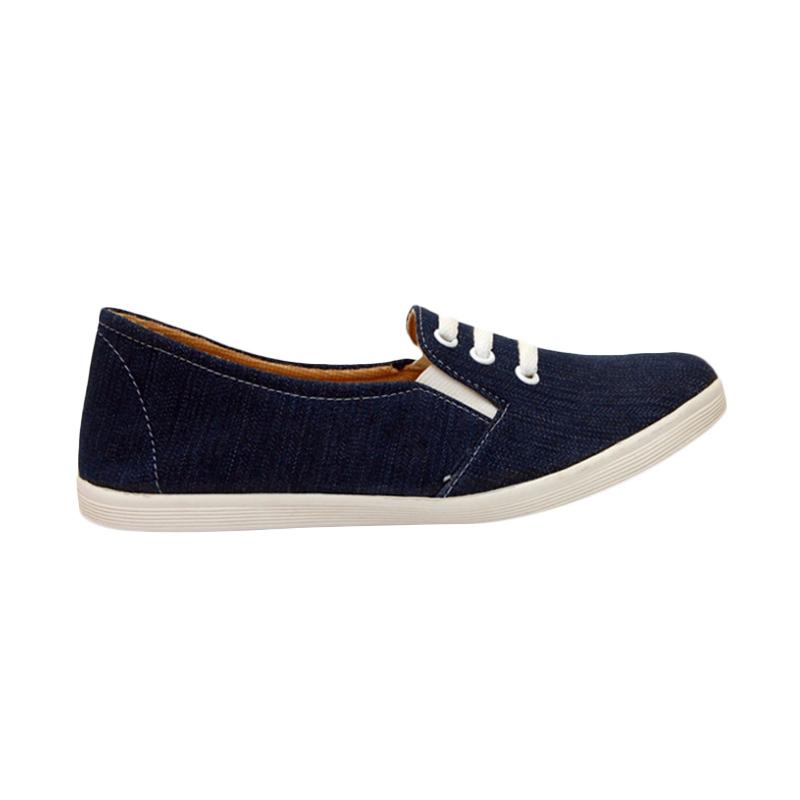 Jual ElleGro KD.01 Sepatu Flat Wanita - Navy Online 