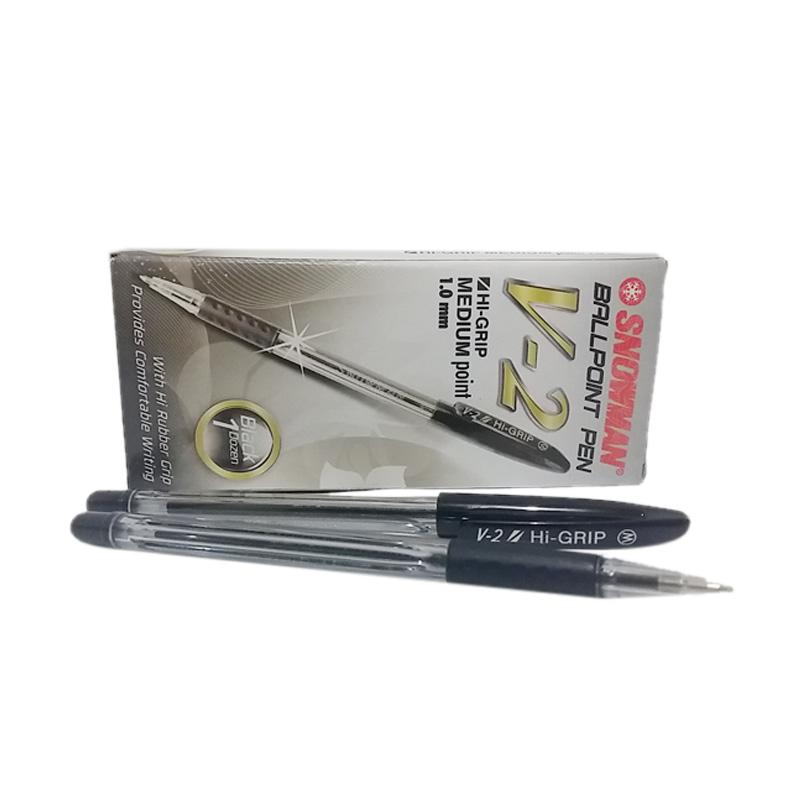 jual snowman v 2 premium pen pulpen set hitam 1 0 mm 12 jual snowman v 2 premium pen pulpen set hitam 1 0 mm 12