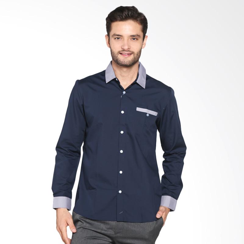 Jual FAYYAD L S Floyd Mens Casual Kemeja Pria Navy Jual FAYYAD L S Floyd Mens Casual Kemeja Pria Navy