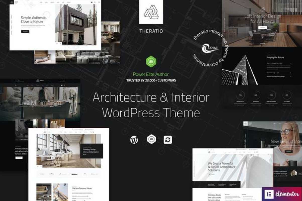Jual Template WP Theratio Architecture & Interior Design WP Theme di ...