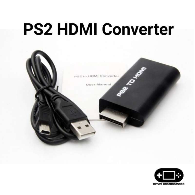Jual PS2 To HDMI AV Adapter Converter Dengan Output Audio 3.5mm di