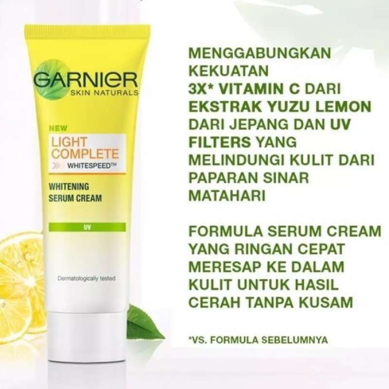 Jual Garnier Light Complete Whitening Serum Cream Uv 20ml Di Seller