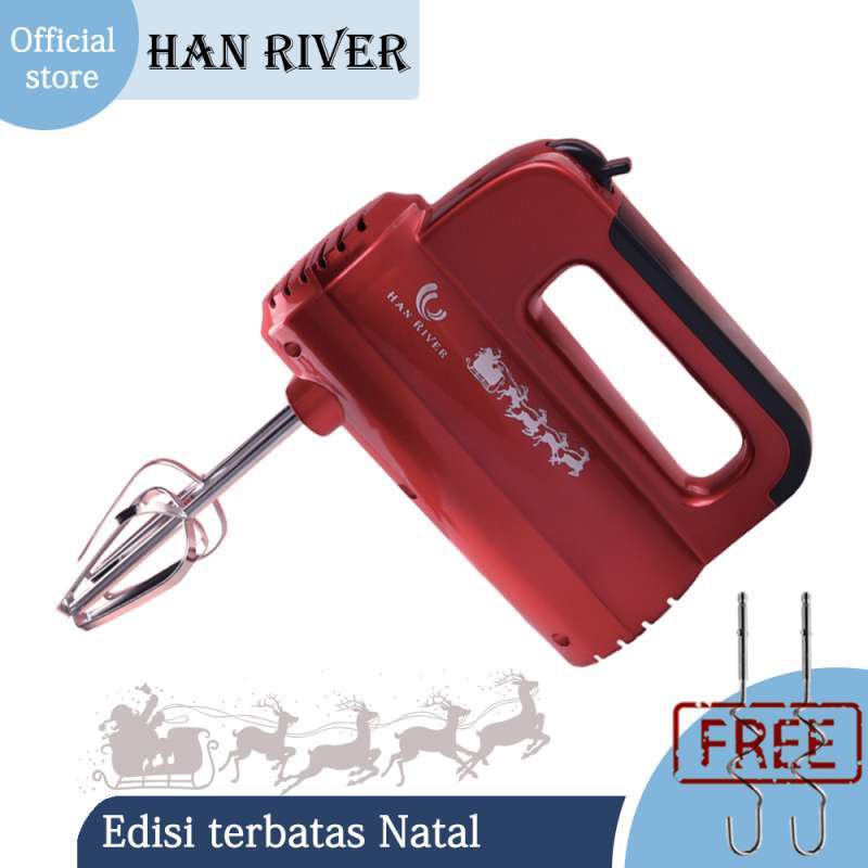 Jual Han River HRDDQ02RDX Hand Mixer kue Edisi Terbatas Natal di