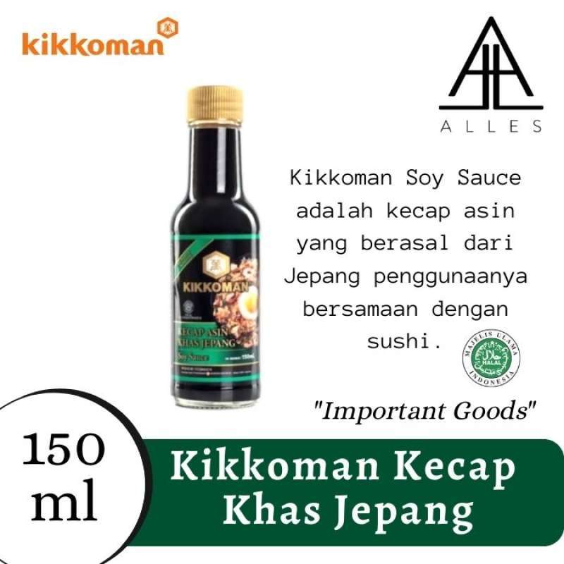 Promo Kikkoman Kecap Asin Khas Jepang / Soy Sauce All Purpose Halal 150