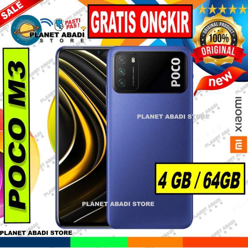 âˆš Xiaomi Poco M3 [4gb-64gb] New. Segel Garansi Resmi