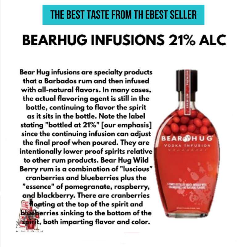 Jual BEARHUG Infusion Cranberries di Seller Queen liquor Glodok, Kota
