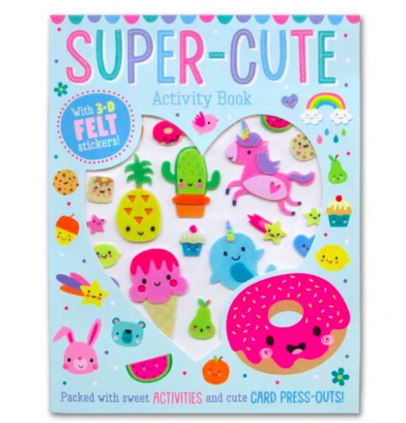 Jual Super Cute Activity Book With 3-D Felt Stickers! (Packed With ...