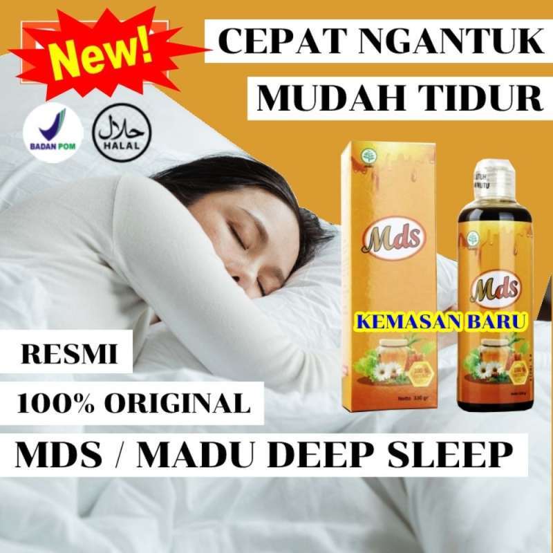 Jual Madu Deep Sleep ( MDS KEMASAN BARU ) Obat Insomnia Multivitamin