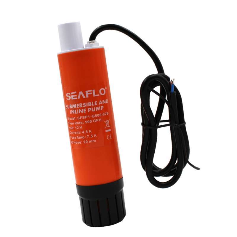 SEAFLO 12V Submersible/Inline Transfer Pump – 280 GPH For Diesel, Freshwater & Saltwater (4-Year Warranty)