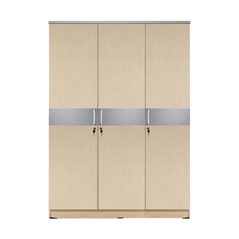 Jual Kirana Manhattan Lemari Pakaian White Oak 3 Pintu  