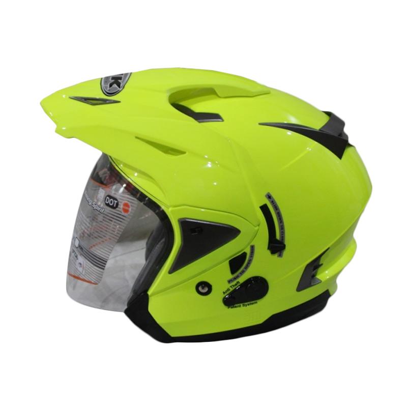 Jual INK T-Max Solid Fluo Helm Half Face - Yellow Online