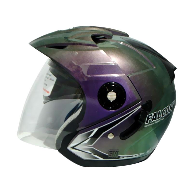 Jual OXY Falcon XR Solid 3 Tone Helm Half Face Online 