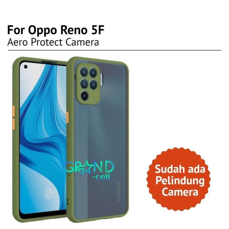 Promo Case hp Matte doft for OPPO RENO 5F With Lens