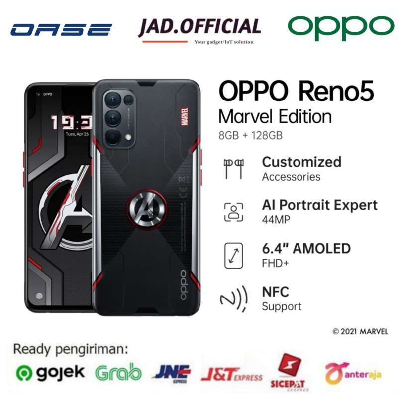 âˆš Oppo Reno5 Marvel Edition 8gb/128gb Garansi Resmi Terbaru September