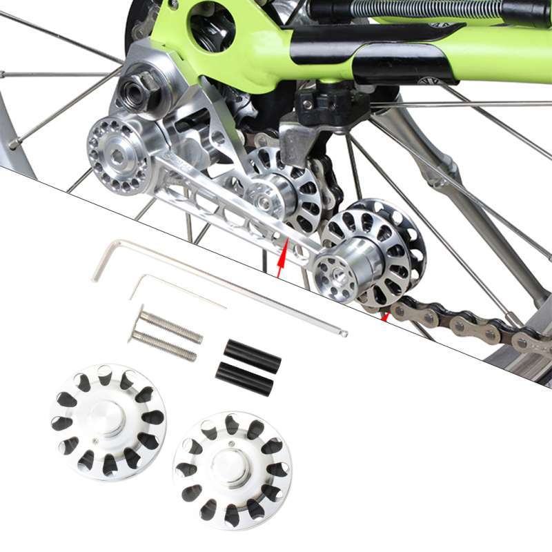 Promo Bike Chain Tensioner Roller Chain Tension Adjuster Wheels Pulley