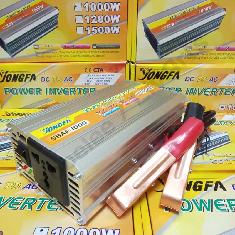 Jual Power Inverter 1000 watt 1000watt 1000w DC 12V ke AC 220V Perubah