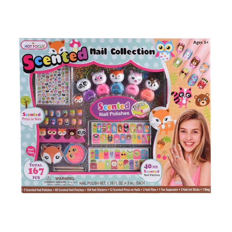Jual Hot Focus Scented Animal Set Nail Collection [167 Pcs