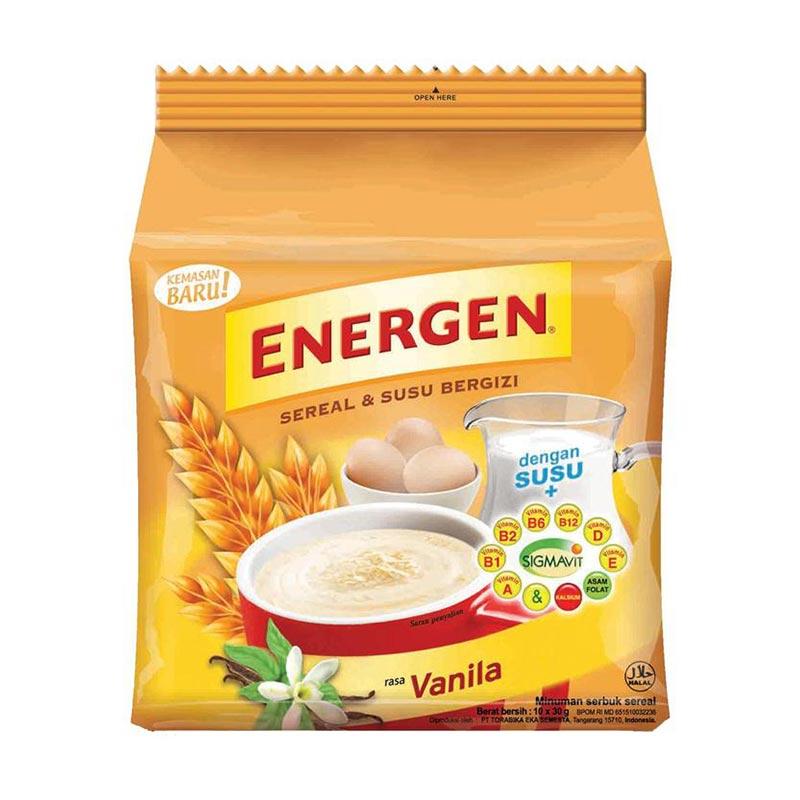 Jual Groceries - Energen Vanilla Pouch [30 g/10 Sachet