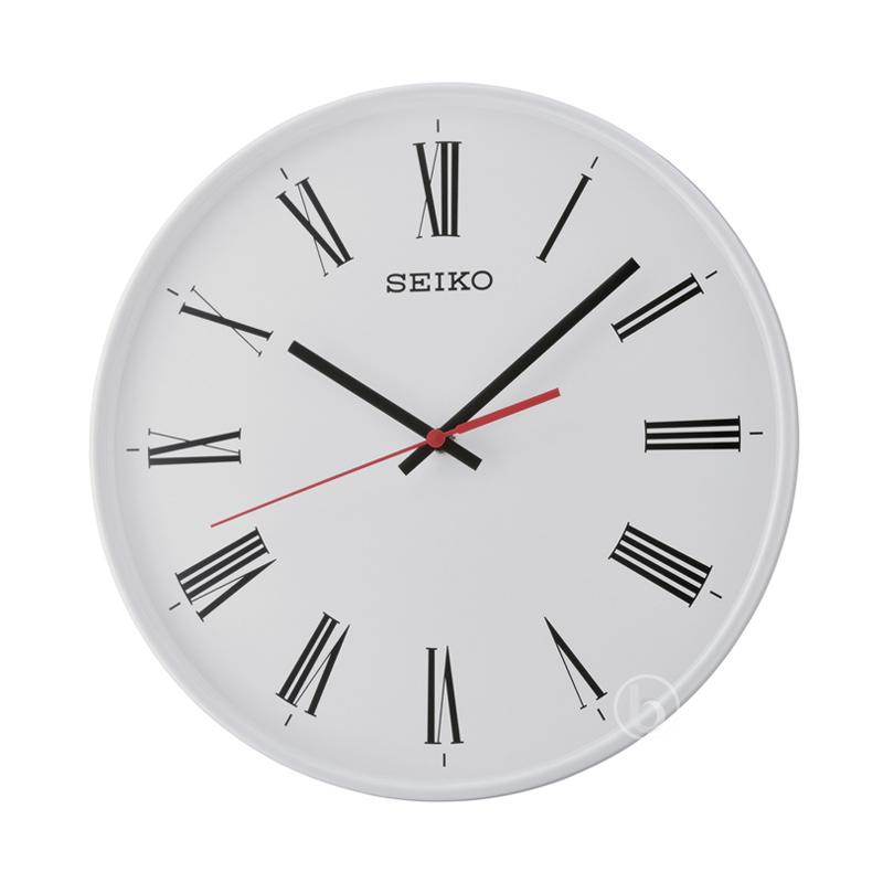 Jual Seiko Qxa701w Quiet Sweep Wall Clock Jam Dinding White [30 Cm