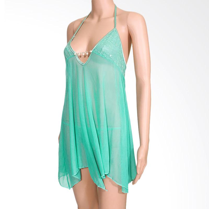 Jual Kimochi Me Lingerie Dress Lingerie Hijau Transparan