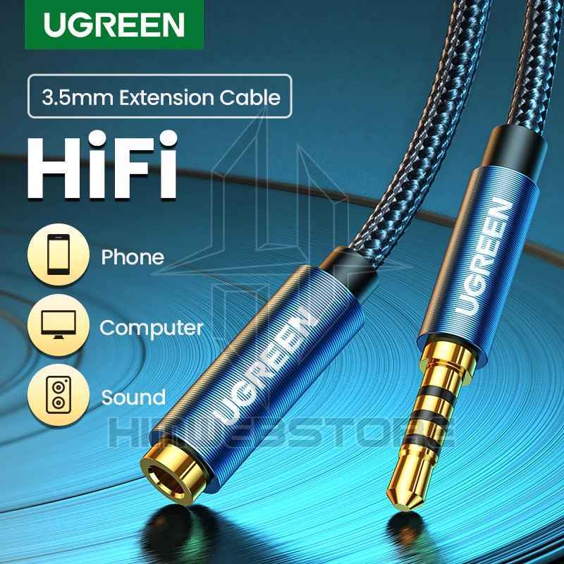 Jual UGREEN 40673 Kabel Extension Audio AUX Jack 3.5mm HiFi Headphone