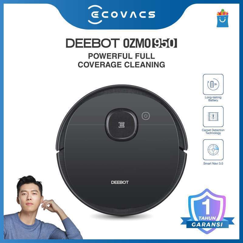 Jual Ecovacs DEEBOT OZMO 950 Robot Vacuum Cleaner Mopping Mapping Multi
